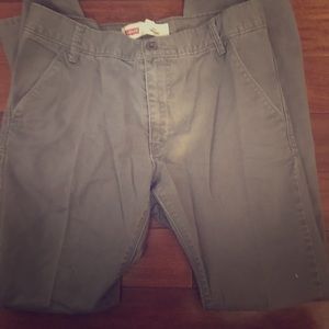 Boys Levi Strauss 511 Skinny Grey Chinos Size 16R
